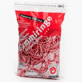 1kg rote Gummiringe in 50, 60 und 70mm im Druckverschlussbeutel Art. 50513x