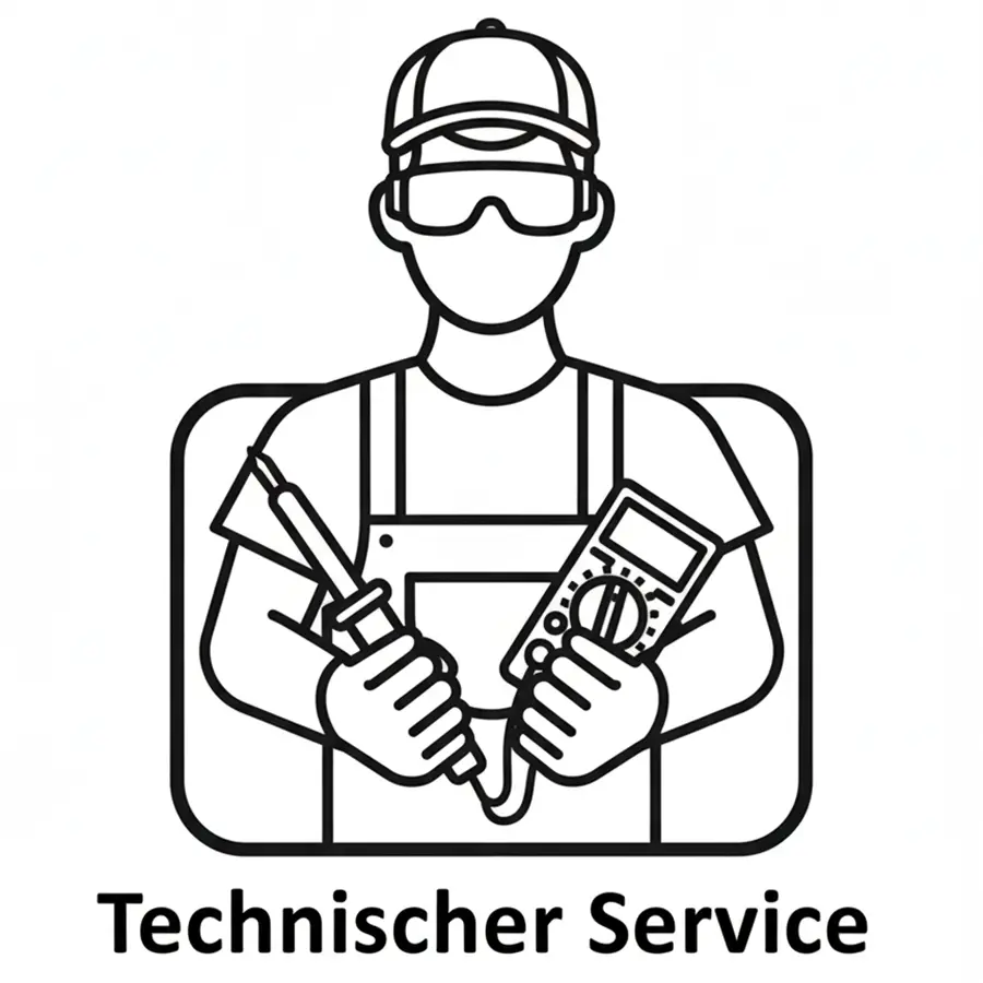 Eigener technischer Service und Ersatzteile für diese Geräte und Maschinen